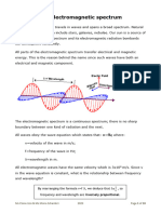 Electromagnetic spectrum notes