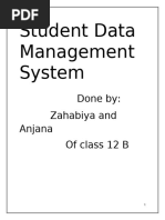 Ip Class 12 Project Python and SQL