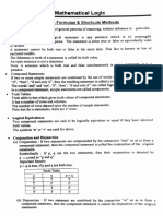 1. Mathematical Logic MHT-CET Notes by Dinesh Sir