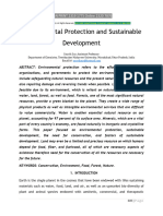 Environmental Protection and Sustainable Development: ISSN PRINT 2319 1775 Online 2320 7876