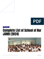 Complete List of School of Nursing Without JAMB (2024) - Iweb