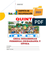 Carpeta de Recuperaciòn DPCC - 5to Sec