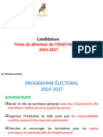 Candidature Au Poste de Directeur de l’Institut Supérieur