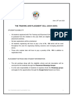 Placement Policies 2024-2025