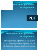 Production and Operations Management