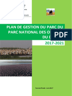 Plan de Gestion Du Parc National de Djoudj PNOD 2017 2021