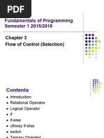 (Week 03) Flow of Control (Selection)