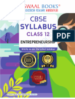 Oswaal CBSE Class 12th Syllabus Entrepreneurship for 2022-23 Exam