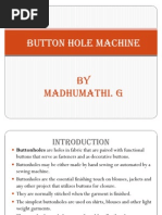 Button Hole Machine