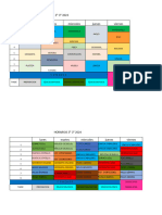 HORARIOS