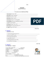 Assessment Haveword Orderpersonal Pronouns Grammar Drills Tests - 115799