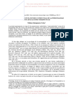 Avances Recientes en El Estudio Conductual de La Personalidad y Sus Aplicaciones Terapéuticas