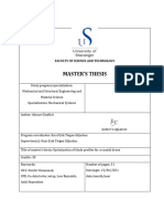 Title of Master's Thesis Optimization of Blade Profiles For A Coaxial Drone