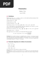 Kinematics