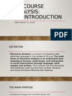 Pertemuan 01 - Introduction To Discourse Analysis