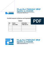 ITec2036 Computer Architecture and Organization Assement