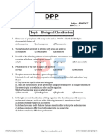 Biological Classification DPP 3 Min