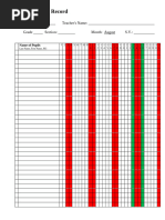 Attendance Record