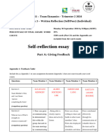 Self Reflection Essay