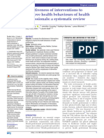 Effectiveness of Interventions To Improve Health Behaviours of Health Professionals A Systematic Review E058955.full