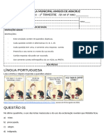 1 AVALIAÇÃO II TRIMESTRE - POTNCIAÇÃO IANA - 6 ANO