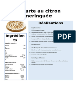 La tarte au citron meringuée