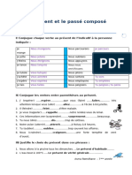 Le Présent Et Le Passé Composé (Corrigé)