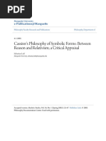 Cassirer - S Philosophy of Symbolic Forms - Between Reason and Relat