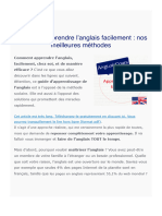 Comment Apprendre l'Anglais Facilement