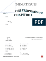 TD 1 Mathematiques