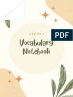 Vocabulary Notebook