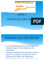 Financial Decisions (Theory)