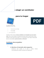 Cómo Elegir Un Ventilador