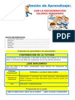 4to Grado Material Del Día 3 Tut Con La Discriminación Salimos Perdiendo