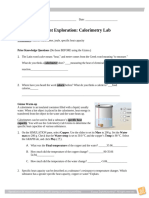 Calorimetry Lab SE