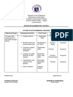 Action Plan in Reading Intervention