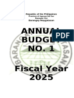 Barangay Maygatasan Budget 2025