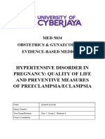 EBM Hypertensive Disorder in Pregnancy (Quality of Life & Preventive Measures)