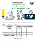 Examen Tercer Trimestre