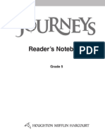 Journeys Readers Notebook G5 Units1-3 Student