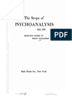 Alexander Scope of Psychoanalysis