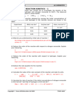 Reaction Kinetics 1 T Answers