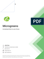 Microgreens Business Plan