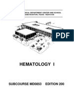 US Army Medical Course MD0853-200 - Hematology I