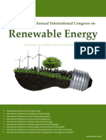 Proceeding of Annual International Congress On Renewable Energy 3 5 Sep. 2024