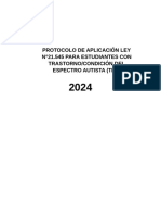 Protocolo Aplicacion Ley 21545 para Estudiantes Con Trastornos Del Espectro Autista