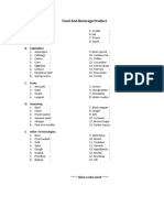 Teminologies Product