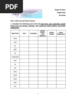 English Quiz 6