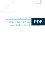 Tema 1. Gestión de Residuos en La Industria Alimentaria