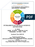 FDS - Lecture Notes - III AIML, CSM